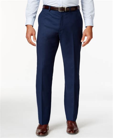 michael kors blue solid classic fit dress pants|Michael Kors men's dress pants.